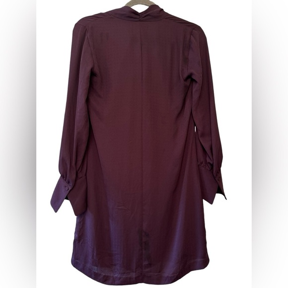 Ann Taylor Tie Neck Long Sleeved Dress XS - Picture 2 of 5